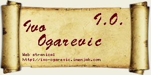Ivo Ogarević vizit kartica